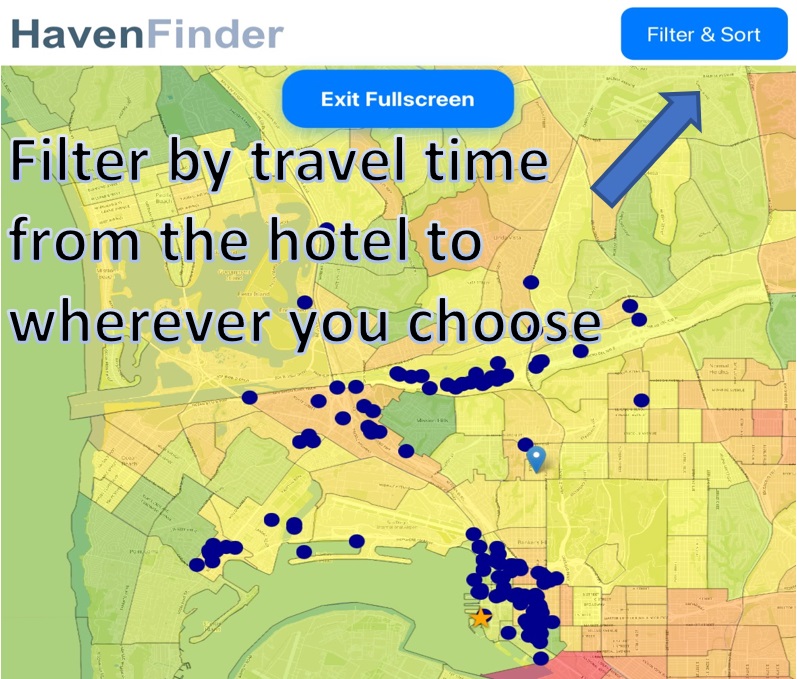 Travel Time Filter Example